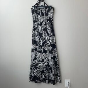 L.O.G.G. Hawaiian print sleeveless dress maxi length women size medium